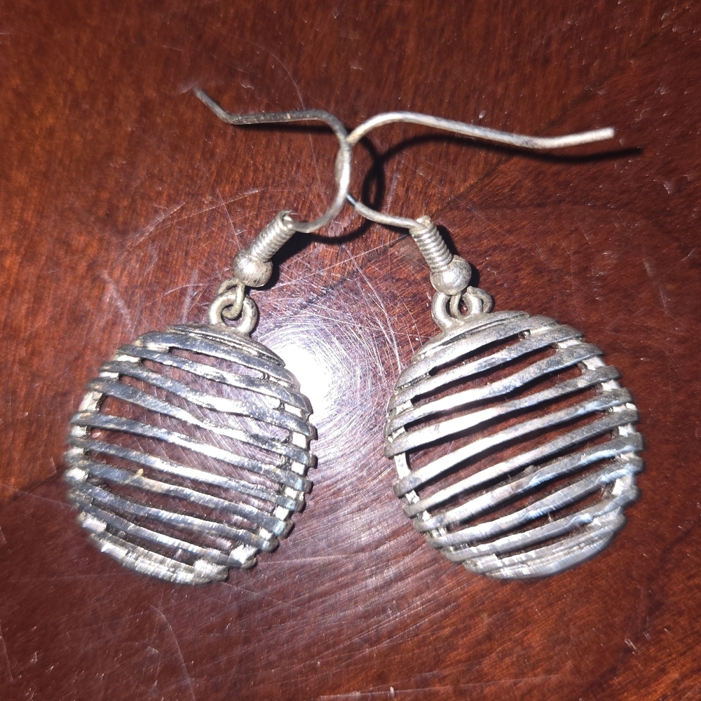 Silvertone Dangle Earrings